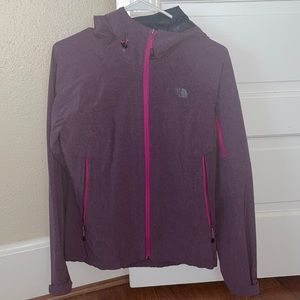 Purple Northface Lightweight Rain Jacket
